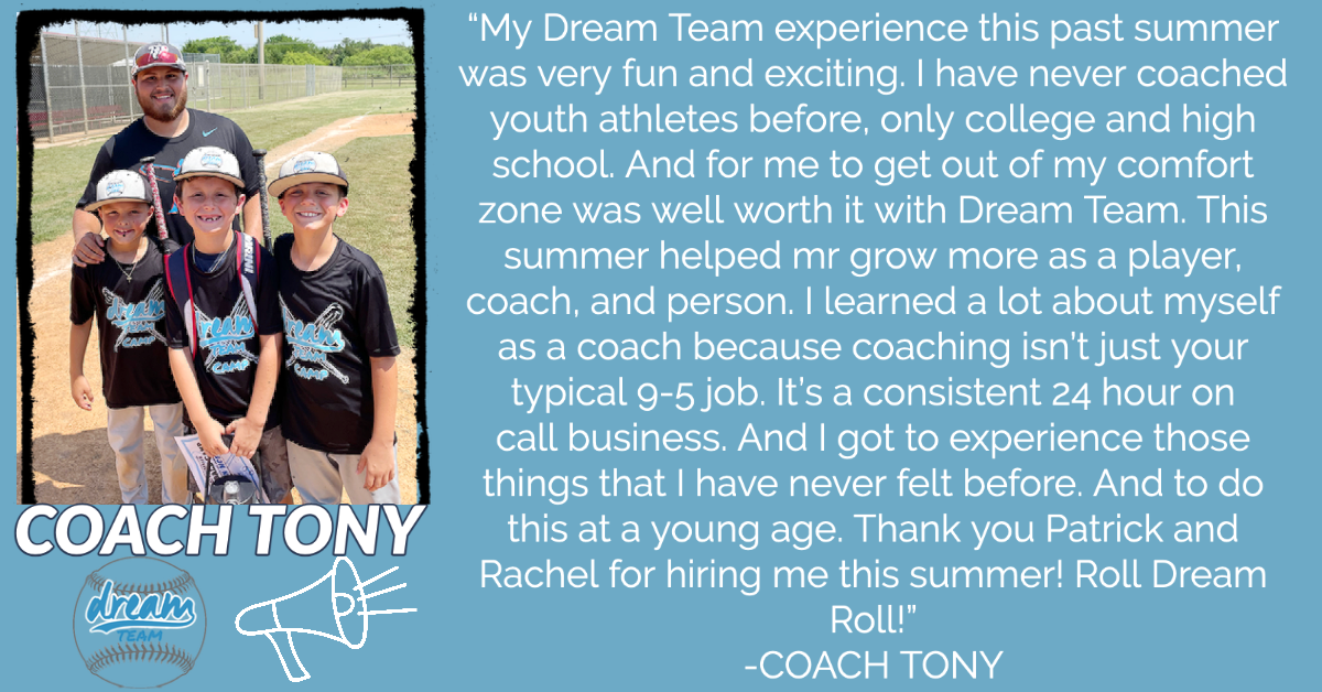 DREAM Team Coaches Shout Out DREAM Team Coaches Shout Out